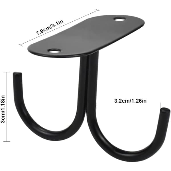 Hylle koppholder, sett med 2 koppholdere, kopphenger, håndklestativ