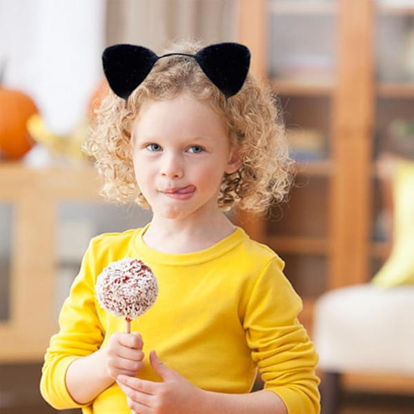 Kattøre Hodebånd, Alice Katt Hårbøyle Dyr Hodebånd Mote Hårbånd Egnet for Maskerade, Halloween