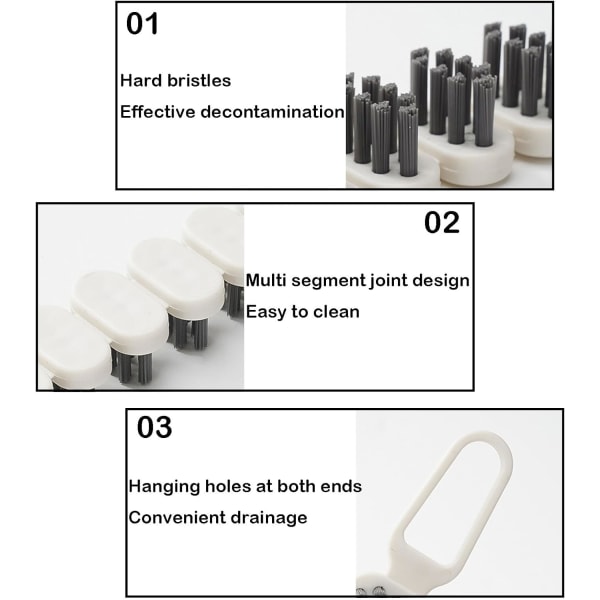 2 kpl rako puhdistusharja, joustava rako puhdistusharja, monitoiminen puhdistusharja, kotiin keittiöön kylpyhuoneeseen