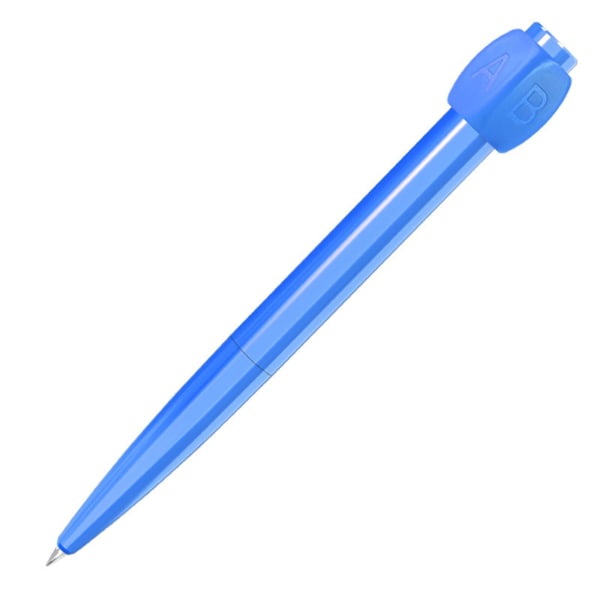 Fidget Spinner -kynä Fidget Pen Spinner ABCD-kiertokannella Päätöksenteon Avuksi Stressiä Ja Ahdistusta Lievittävä Kuulakärkikynä Gadget Luova Stressilievitys Blue