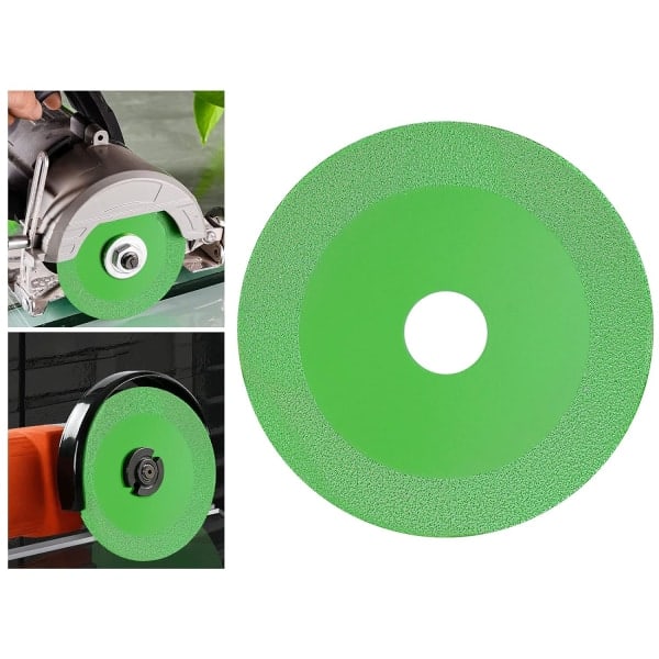 Glass Cutter, Diamond Disc, Diamond Disc Angle Grinder for Cutting and Polishing Glass Tiles, Jade, Crystal, Wine Bottle (Green)