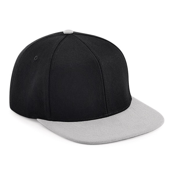 Unisex caps for voksne to-farget baseball caps One Size Grey/Bla Grey/Black One Size Grey/Black