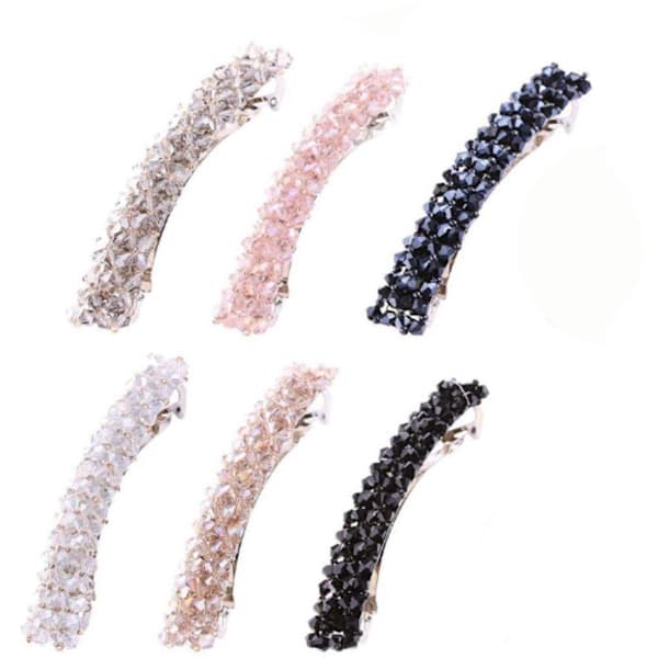 6-pack hårklämmor - Hårklämma för kvinnor - 9 cm x 1,6 cm