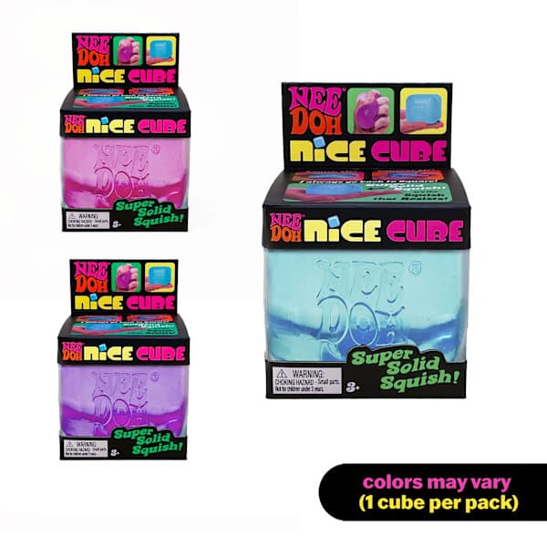 Needoh Nice Cube Stressipallo ja ajattelulelu, sinivioletti purple