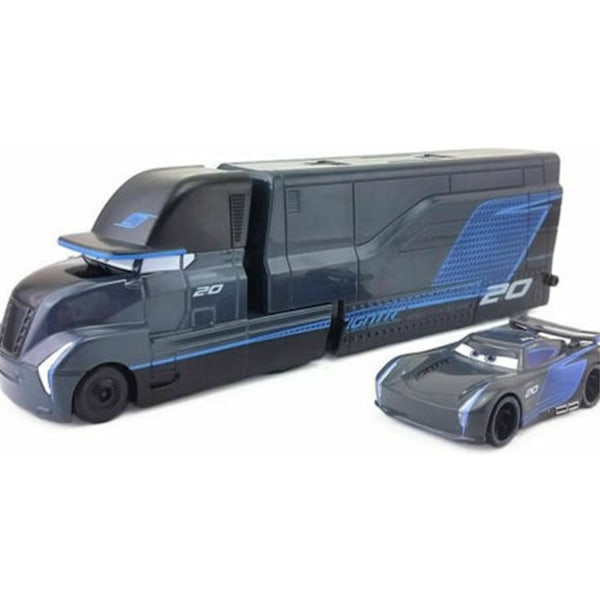 Biler 2 3 Film McQueen & Kongen & Chick Hicks & Mack Truck Onkel Die-Cast Kjøretøy Leke Sett Black Strom