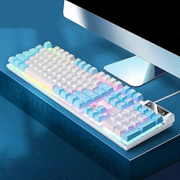 YINDIAO K500 Taustavalaistu Langallinen Peliklaviatuuri Ympäristövalaistus Kotikoneen Klaviatuuri Multicolor Style E