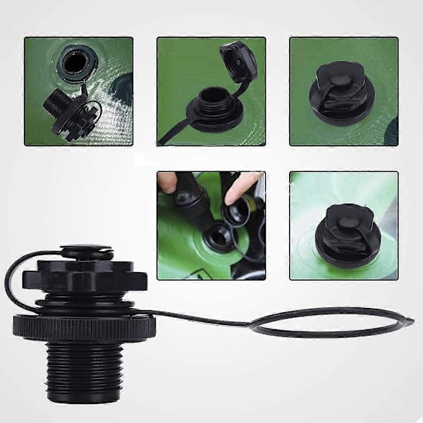 2 st Kayak Intex Uppblåsbar Båt Ersättning Envägs Uppblåsning Båt Spiral Luftpluggar