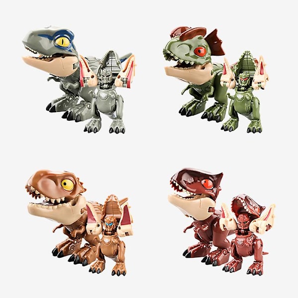 Robot Dinosaur Legetøj Transform Indominus Rex Carnotaurus Velociraptor Dyr Figurer Tiranosaurio Rex Carnotaurus