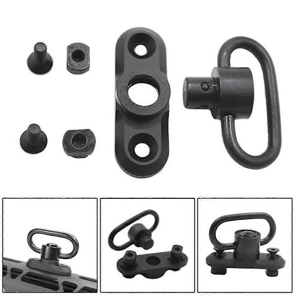 1 stk/sæt MLOK Standard QD Sling Svingadapter Skinnemontering Værktøjssæt