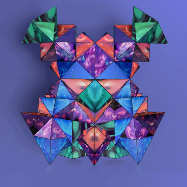 3d magnetisk kube puslespill Allsidig kube Tredimensjonal deformasjon Romlig Flame pattern