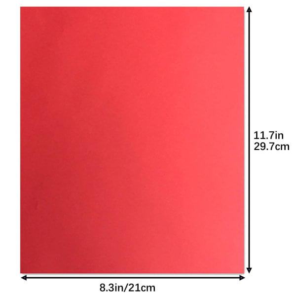 100 ark farget A4-pakning 70 g/m2 håndlaget papir for gjør-det-selv-kunst