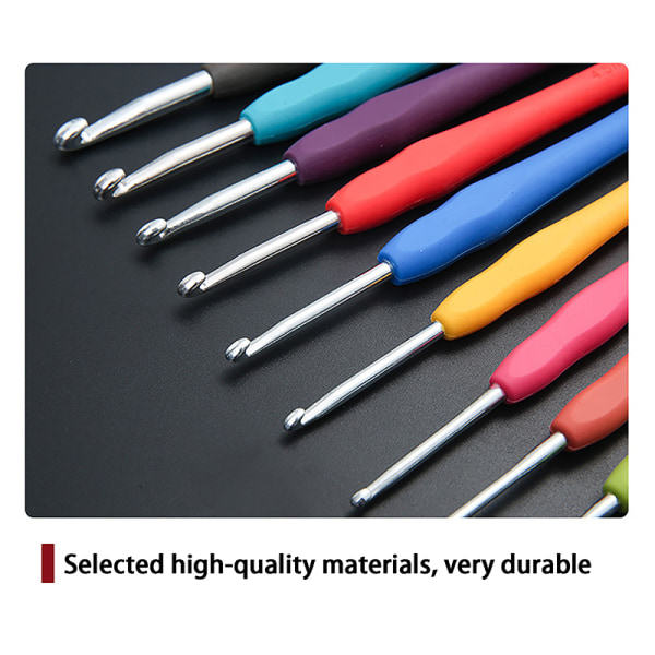 Multifarvede hæklede kroge garnstrikning s 2-8mm tilfældige farver tilfældig farve 2.5MM 2.5MM