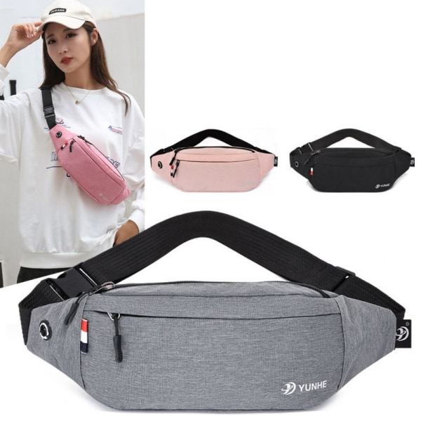 Midjeväska för män Bältesväska pink