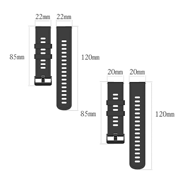 Armband i Mjuk Silikon 20/22mm Smartwatch Rem Ersättningsarmband Tillbehör för Amazfit Gtr 2e/gts 2e/bip/bip U Orange 20 mm