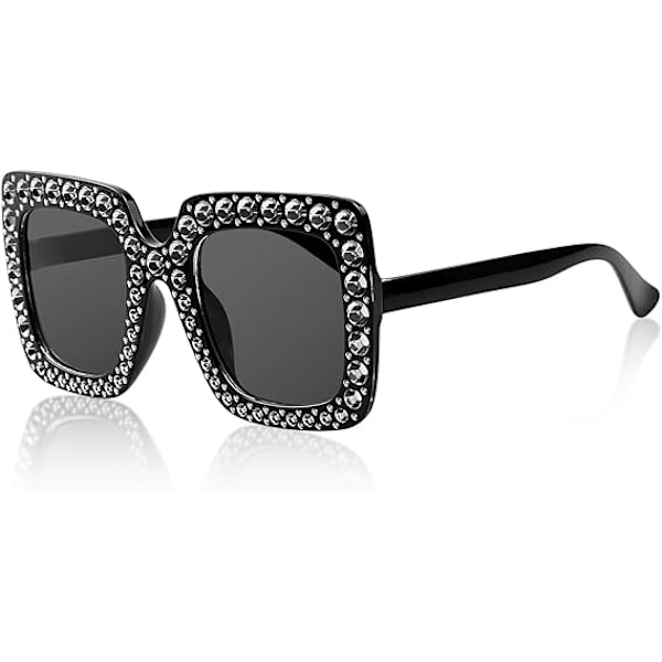 1 kpl strass-aurinkolasit neliömäiset unisex-timanttilasit