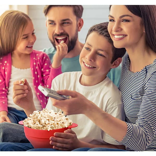 Hoppa-popcornskål i silikon, svart black