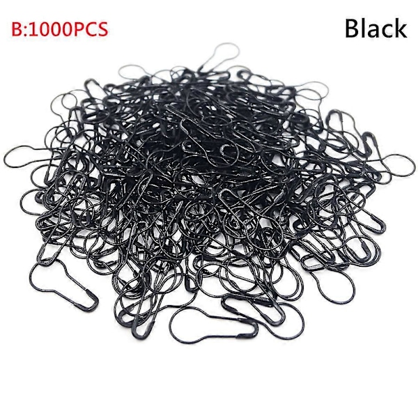 1000 kpl Vaatetikkujen Nastat Lamppunastat Metalli Kurpitsanastat DIY Koti Tarvikkeet Turvanastat Lamppunastat Black B