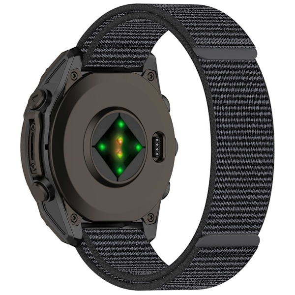 Armband i Nylon för Garmin Fenix 8 43mm/ Garmin Fenix 7S/ 6S - Justerbar Grey