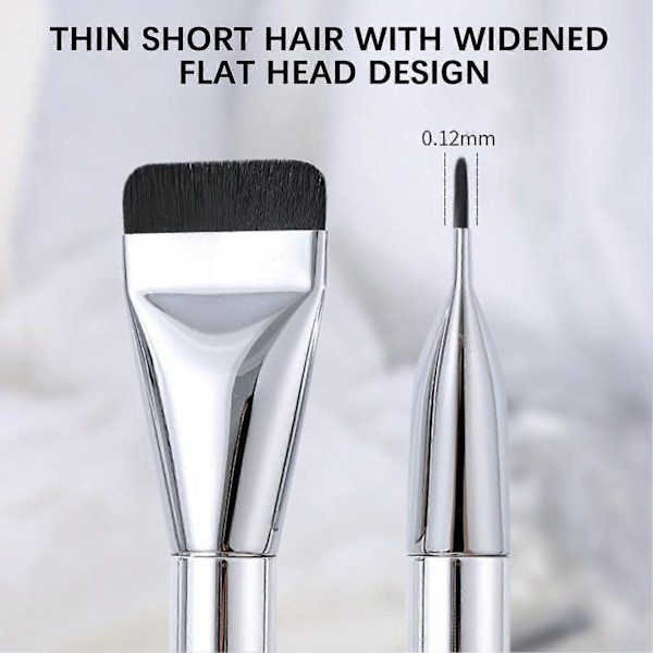 Ultra Tynd Flat Head Foundation-Børste Ultra Tynd Bladformet Flat Head Makeup Børste Ansigtsmakeup Værktøj