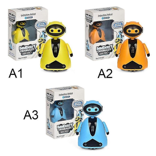 Magisk Pen Legetøj Induktiv Robot Model Børnegave - Følg Enhver Tegnet Linje yellow