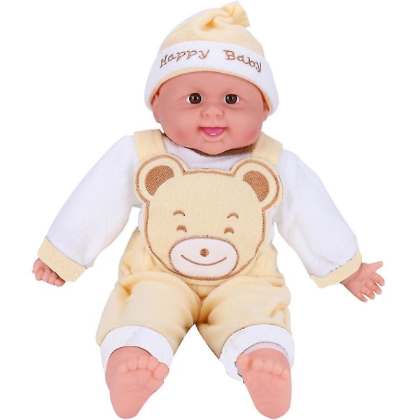 50 cm Simuleringsbabydukke Realistisk nyfødtdukke Bedårende babydukke Babystørrelse Kosebabyleke