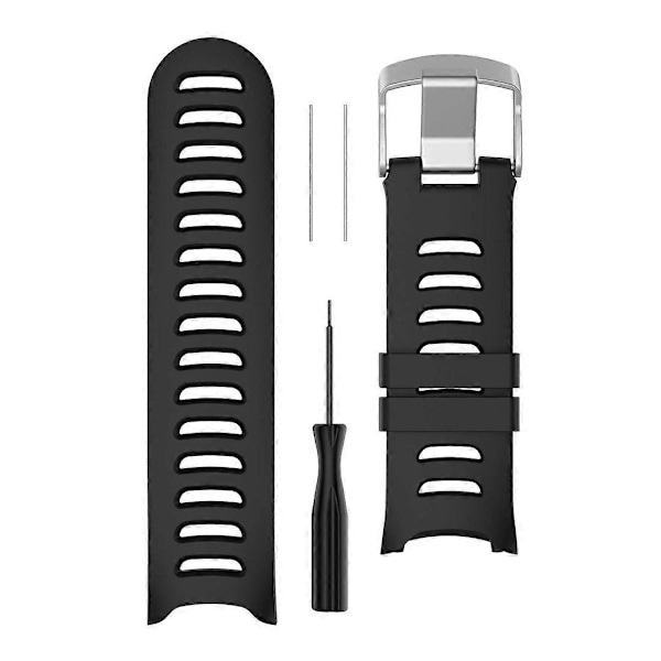 Silikoniranneke Garmin Forerunner 610 -kellolle Black