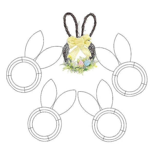 Metalramme Lineær Påske Blomsterhave Glitter Påske DIY Håndværk Ferie Hængende Ornamenter
