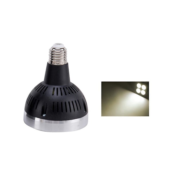 ZHOUBA E27 35W P30 PAR30 LED-lamppu Super kirkas valokeila koti- ja studiokäyttöön Black Case Natural Light