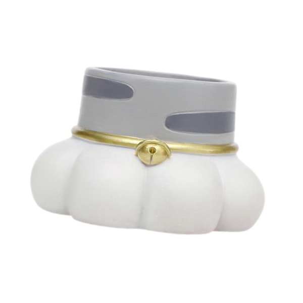 Kissankynsi pieni kukkaruukku söpö luova ruukku pöydälle kirjahyllylle puutarhaan vihreille lehdille Bell 9.5cmx10.5cmx6.5cm