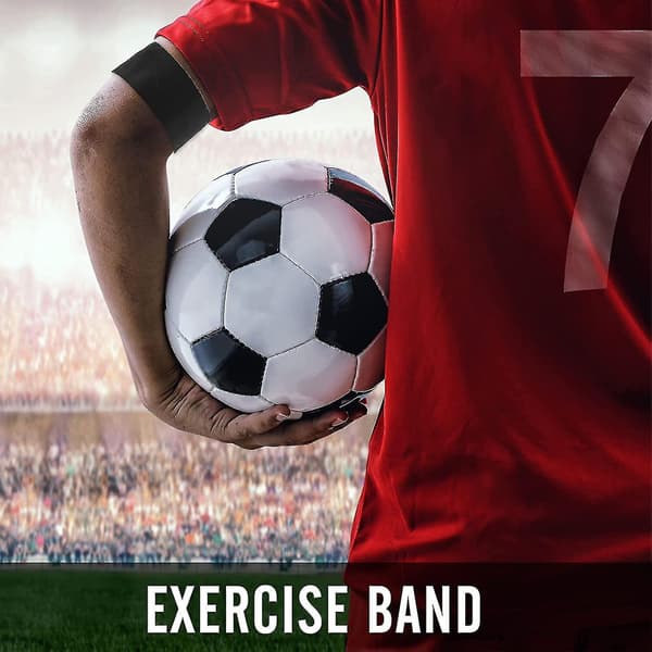 10 stk. Sorte Armbind Fodbold Elastiske Sorte Armbind Sørgebind Løkke Lukning Sports Træningsarm