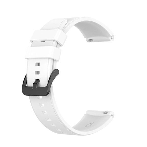 22mm Blødt Silikon Justerbart Urrem Bånd Armbånd Udskiftning til Huawei Watch GT2 Pro White