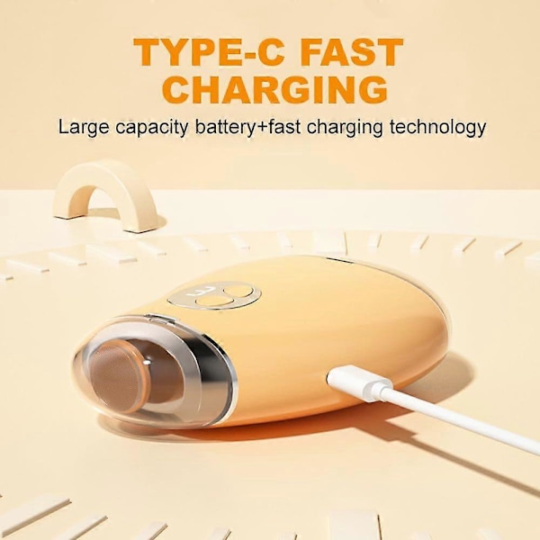 2-i-1 Elektrisk Nagelklippare med LED-Ljus - Automatisk Trimmer för Tånaglar & Fingernaglar, 3 Lägen för Barn, Vuxna & Seniorer White