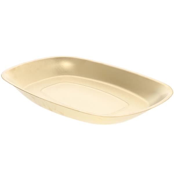 Snackfade i rustfrit stål til servering af mad, elegant farve 25,5X17X2,5CM, egnet til restauranter, 1 stk.