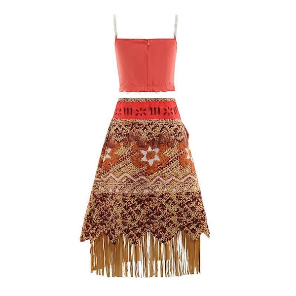 Princessan Vaiana Cosplay för Flickor Halloween Maskerad Karneval Party Kostym With accessories 160