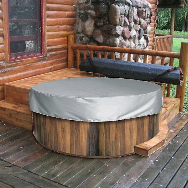 SPA-kansi porealtaalle, vedenpitävä pyöreä puhallettava porealtaan kansi - vettähylkivä altaan pölysuoja 210*30cm