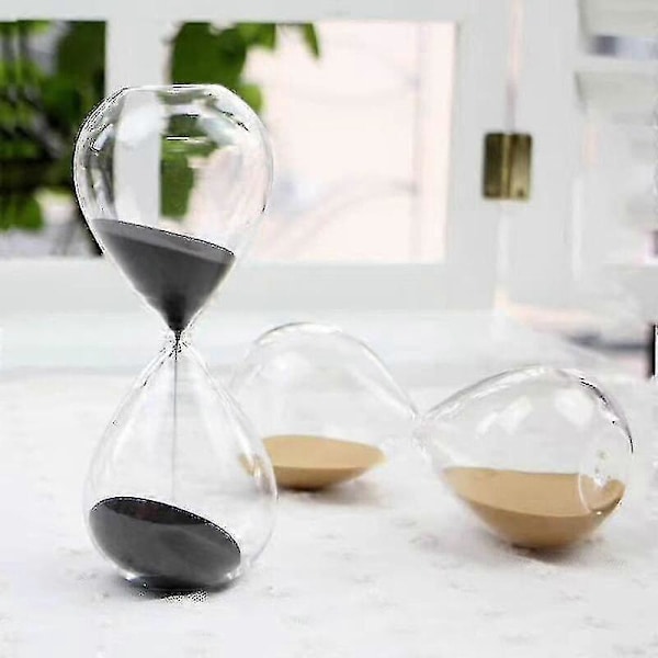 5/15/30/60 Minutter Nyt Nordisk Glas Dråbe Time Timeglas Timer Kreativ Boligindretning Håndværk Dekoration Valentinsdagsgave 5min 5x12 cm Gold