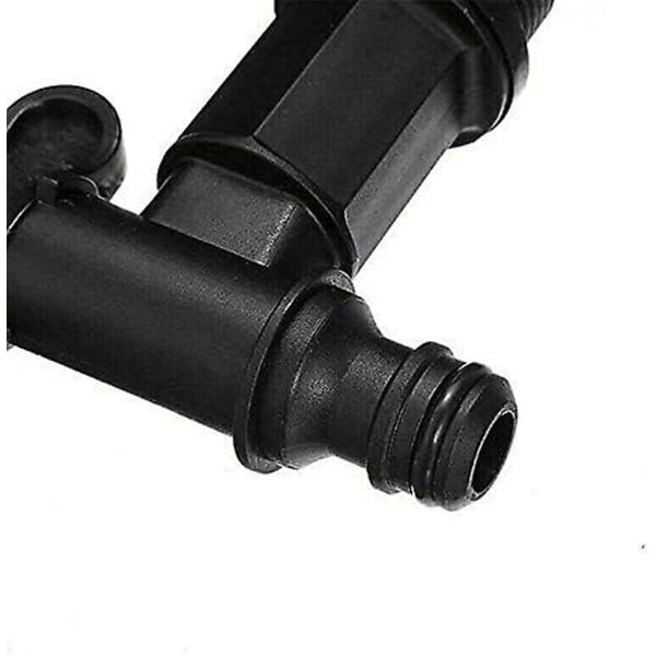 FOUTP 1000l Plasttank Kran, IBC Vanntank Adapter, Vannslange Kran Adapter, for Regnvannsoppsamler, Drivstofftank (Plast)