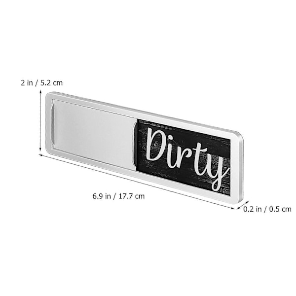 Diskmaskinsmagnet Ren Smutsig Skylt Ren Smutsig Magnet Ren Smutsig Magnetisk Diskmaskinsskylt