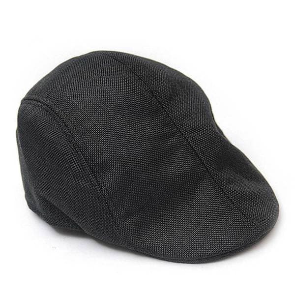 Flat Cap / Gatsby / Old Man Cap - Solid i forskjellige farger svart black