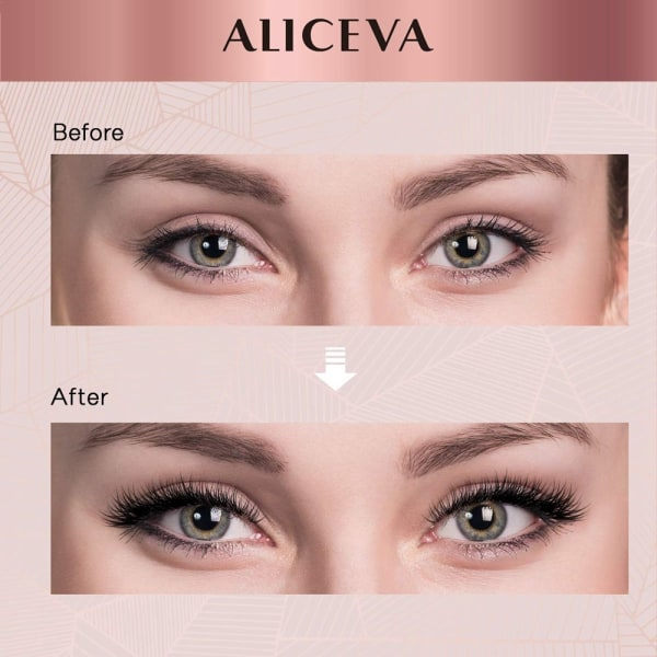 10 par magnetiska ögonfransar Eyeliner Liquid & Tweezers Set