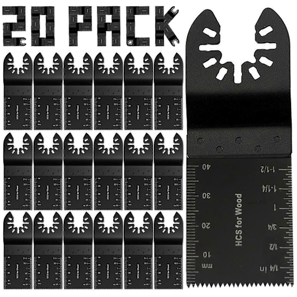 10-50 st Oscillerande Multiverktygssågblad Trä Metall Skärblad Multiverktygsblad 20pcs