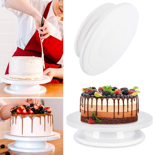 Roterende kakefat, Fondant kake plast kakefat, kakevender