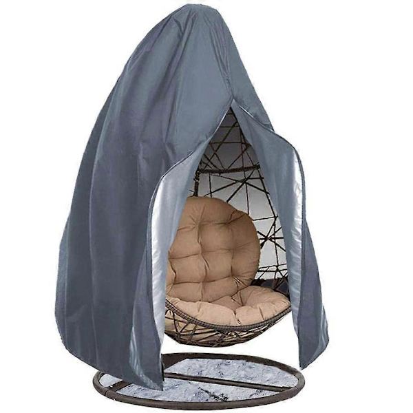 210D Överdrag för Hängande Uteplatsstol, Dammtätt och Vattentätt Skydd för Pod Swing Stol Grey 115x190CM