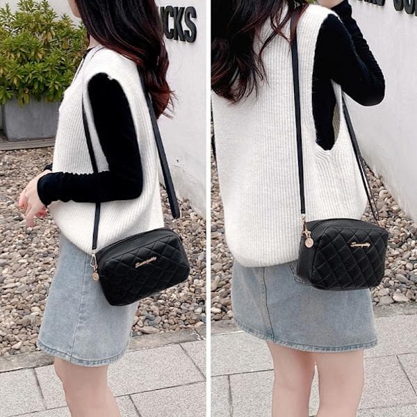 Dame Messenger Bag Skulderveske HVIT - lagerhvit