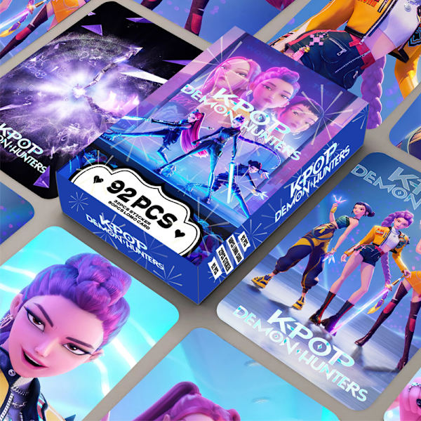 92 K-Pop Devil Hunter Anime Dobbeltsidet Lomo Kort