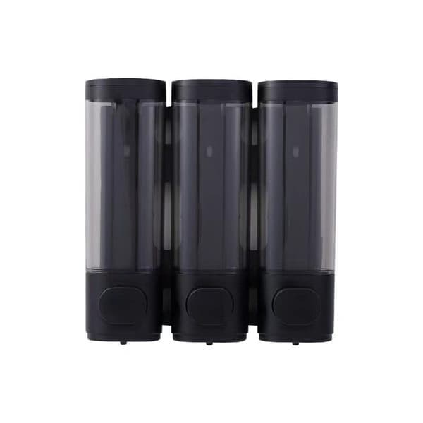 Tvåldispenser Väggmonterad - 3-kammar duschdispenser 300ml x3, för schampo & tvål galvaniserad Electroplated