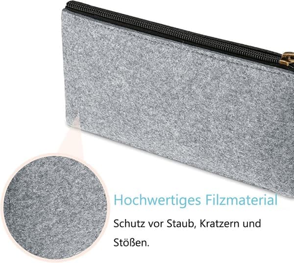 Multifunktionellt pennfodral, 1/2-pack vikbart pennfodral, resepennfodral med dragkedja – stor kapacitet, multifunktionellt grått 2-pack Gray 2-st