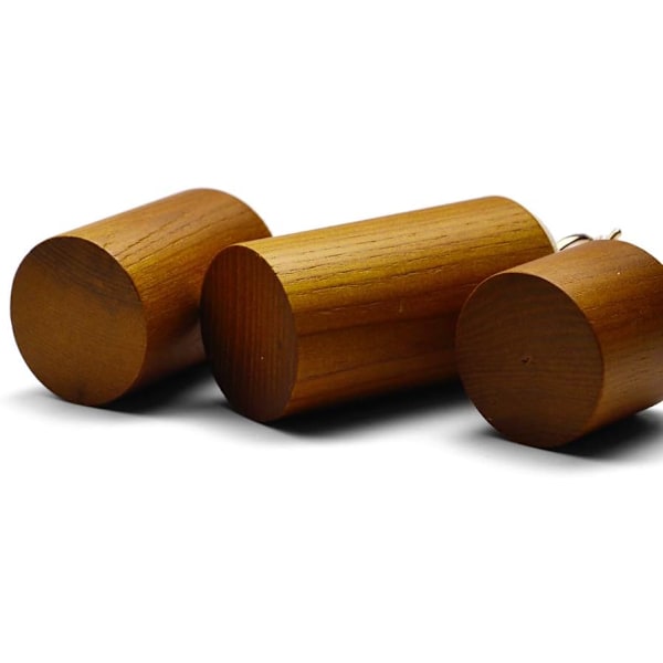 3-pack ringhållare i massivt trä, elegant ringförvaring, displayhållare för sovrum, butiker och smyckesmontrar