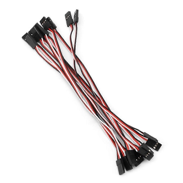 10 st 10 cm Quadcopter Förlängningskabel för Servo Futaba JR Hane till Hane Tråd Kabel RC 150mm