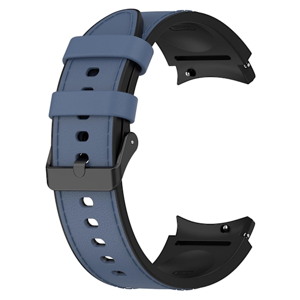 Silikon lærrem for Samsung Galaxy Watch 6 Midnight Blue